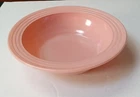 Hazel Atlas Moderntone Platonite Pastel Pink 9” Serving Bowl Vintage
