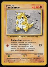 POKEMON TCG SANDSHREW 62/102 EX / LP SET BASE NON HOLO UNLIMITED ITALIAN 2000