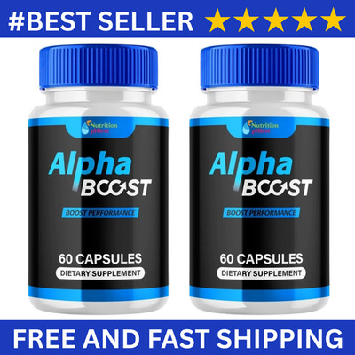 Alpha Boost Advanced Supplement for Men with Natural Ingredients 120 Capsules.