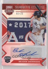 2018 Panini Elite Extra Edition Red 2/25 Braden Shewmake #UCSA-BS Auto hg6