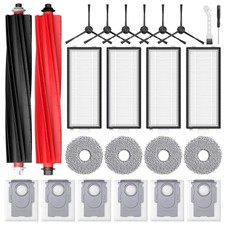24 Pack Accessories Kit for Roborock Qrevo Master/Qrevo Slim Robot Vacuum, Re...