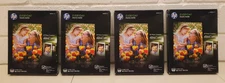 4 LOT HP EVERYDAY PHOTO PAPER GLOSSY 5 x 7 53 lb 60 SHEETS INKJET NOS NEW CH097A