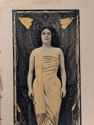 #ad #ad 1905 Burr McIntosh Photogravure Mrs Patrick Campbell Art Nouveau Antique Print $71.50