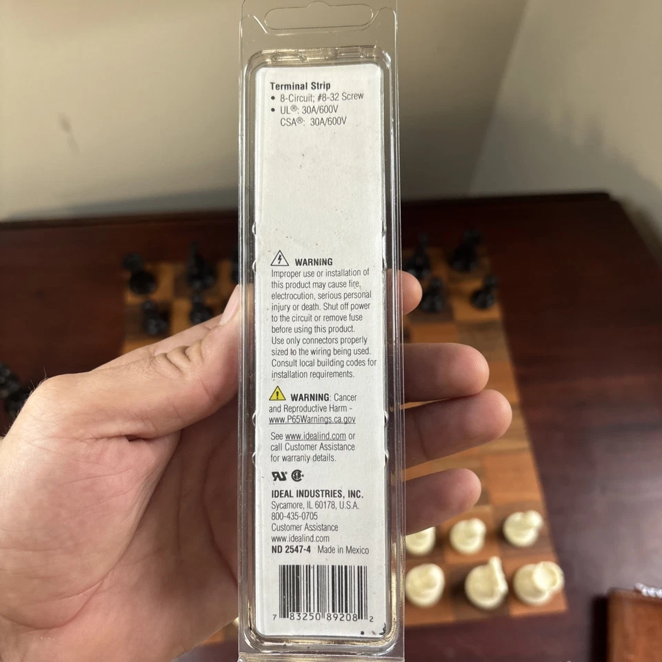 New Ideal 89-206 Terminal Strip 6-Circuit, #8-32 Screw, 30A, 600V box of 10x - Image 4 of 4