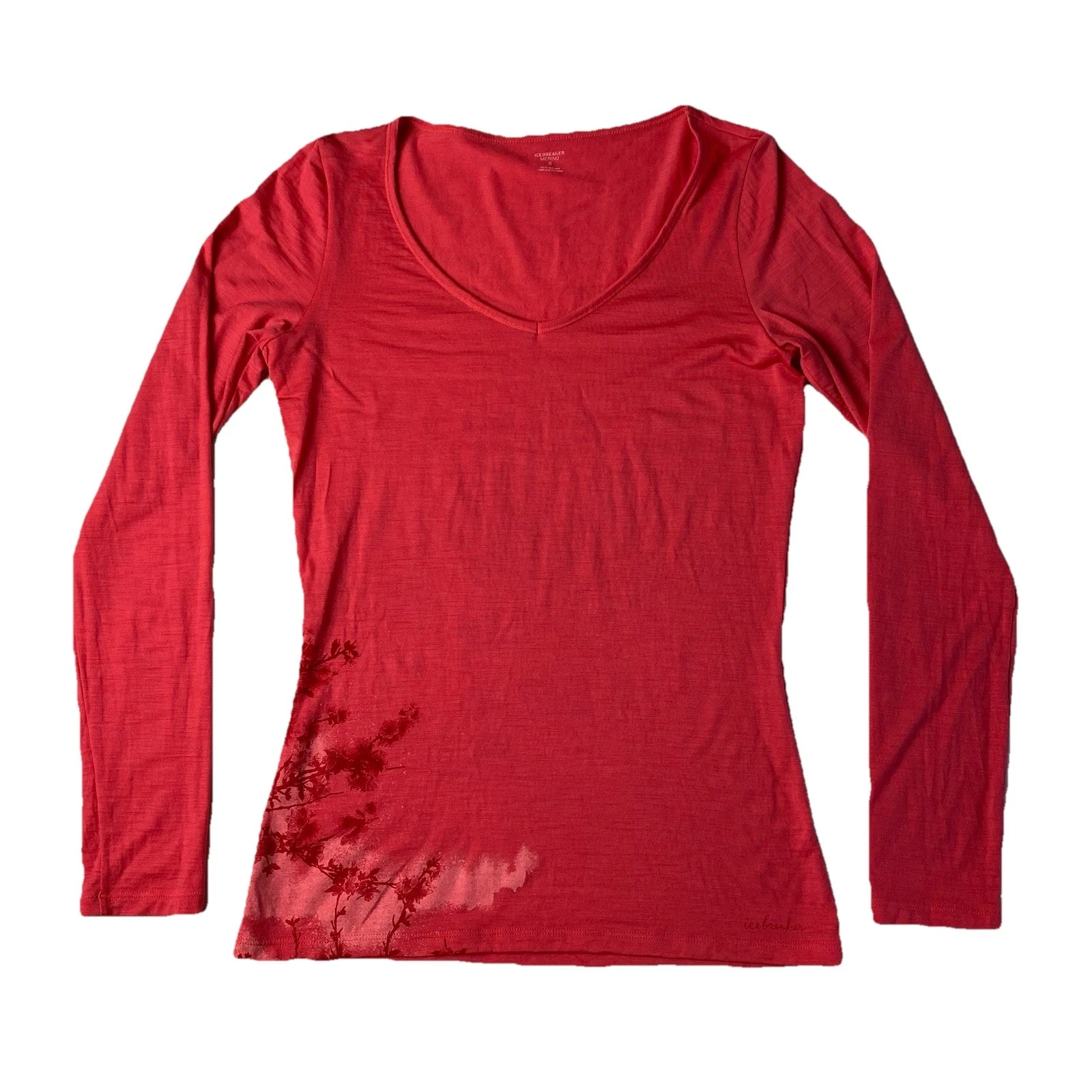 Icebreaker Merino Wool Long Sleeve Baselayer Shirt Womens Small Coral Floral Top
Opens in a new wind