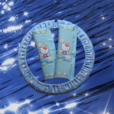Hello Kitty Y2k Steering Wheel Seatbelt Cover Sanrio Hawaii Blue Car Accessories