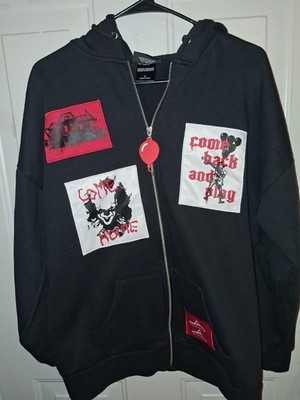 Hot Topic IT Chapter Two Pennywise Zip Hoodie Small Horror Movie Jacket