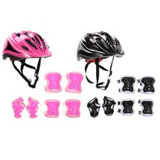 7 pezzi/set casco da bici per bambini, casco da skateboard per adolescenti, kit