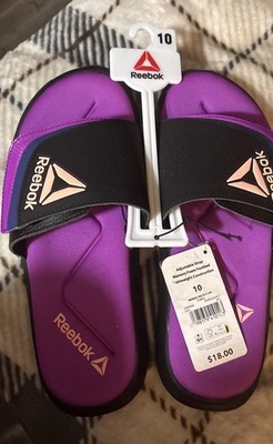 Reebok Adjustable Strap Sandal, Size 10- Fuschia . Memory Form . Lightweight