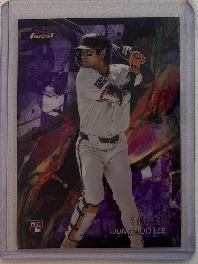 2024 Topps Finest - Jung Hoo Lee - RC #44 - Purple Checkerboard Refractor /150