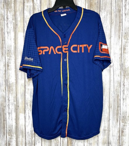 Space City MLB Houston Astros Trikot Knopf blau (Tucker) Größe XL