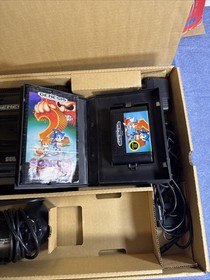 Sega Genesis Model 2 Console Sonic The Hedgehog 2 Bundle System Box Included