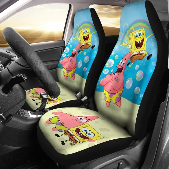 Spongebob Squarepants Car Seat Covers Christmas Set of 2