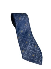 Vintage By Bernard Mens Neck Time Business Formal Union USA Made Blue Yellow