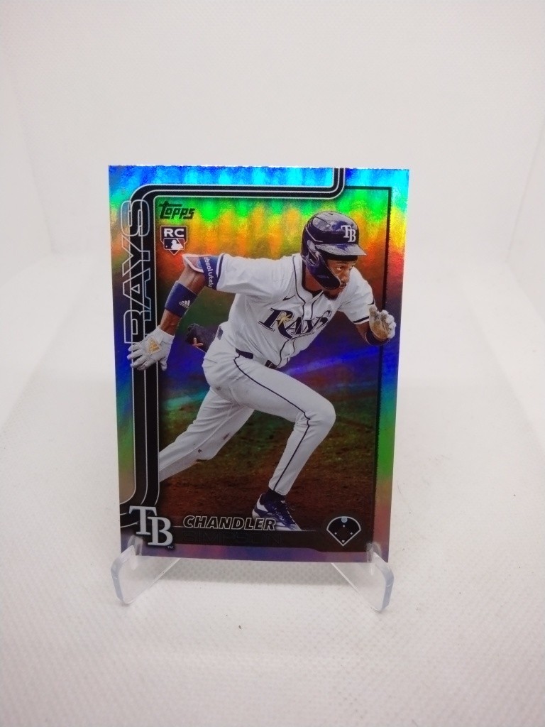 2025 Topps Chrome Update Chandler Simpson Refractor RC #USC179 Tampa Bay Rays