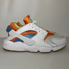 Size 13 - Men’s Nike Air Huarache White Safety Orange Running Shoes W/Box