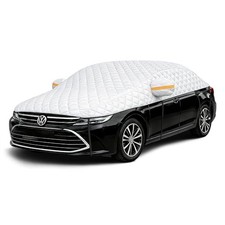 Hail Protector Car Cover, Multi-Layer Cotton Padded Half Car Cover, 1-Sedan L