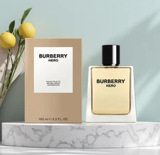 Burberry Hero 3.3 oz Eau De Toilette Cologne for Men EDT Spray 100ml New In Box