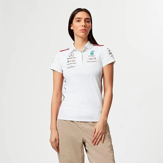 Polo Formula One Team - Feminino 2023 Team - Branco - Tamanho: G - Imagem 4 de 4