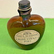 Vintage PAUL MASON CALIFORNIA RARE TAWNY PORT MINI EMPTY GLASS BOTTLE