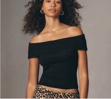 Reformation Rosalie Off Shoulder Top