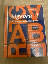 Homeschool Algebra Ser.: Saxon Algebra 1 Home...