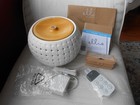Earnest Living Waterloze etherische olieverspreider - 100 ml vernevelende geurmachine, metalen geurverspreider met koele mist, timer en 7-kleuren licht - voor woonkamer, kantoor of open ruimtes - wit