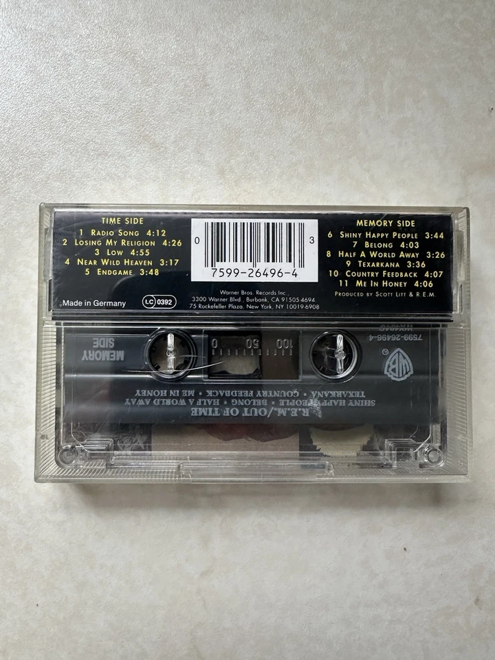 R.E.M. Out Of Time Cassette Warner Brothers - Image 2 of 3