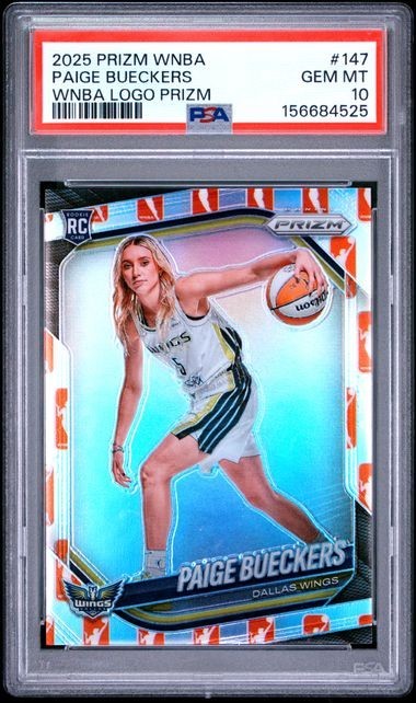 2026 Prizm WNBA Basketball Paige Bueckers Silver Logo Rookie Card #147 PSA 10