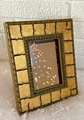 Beautiful Ornate Gilded WOOD Picture Frame 3.5x5