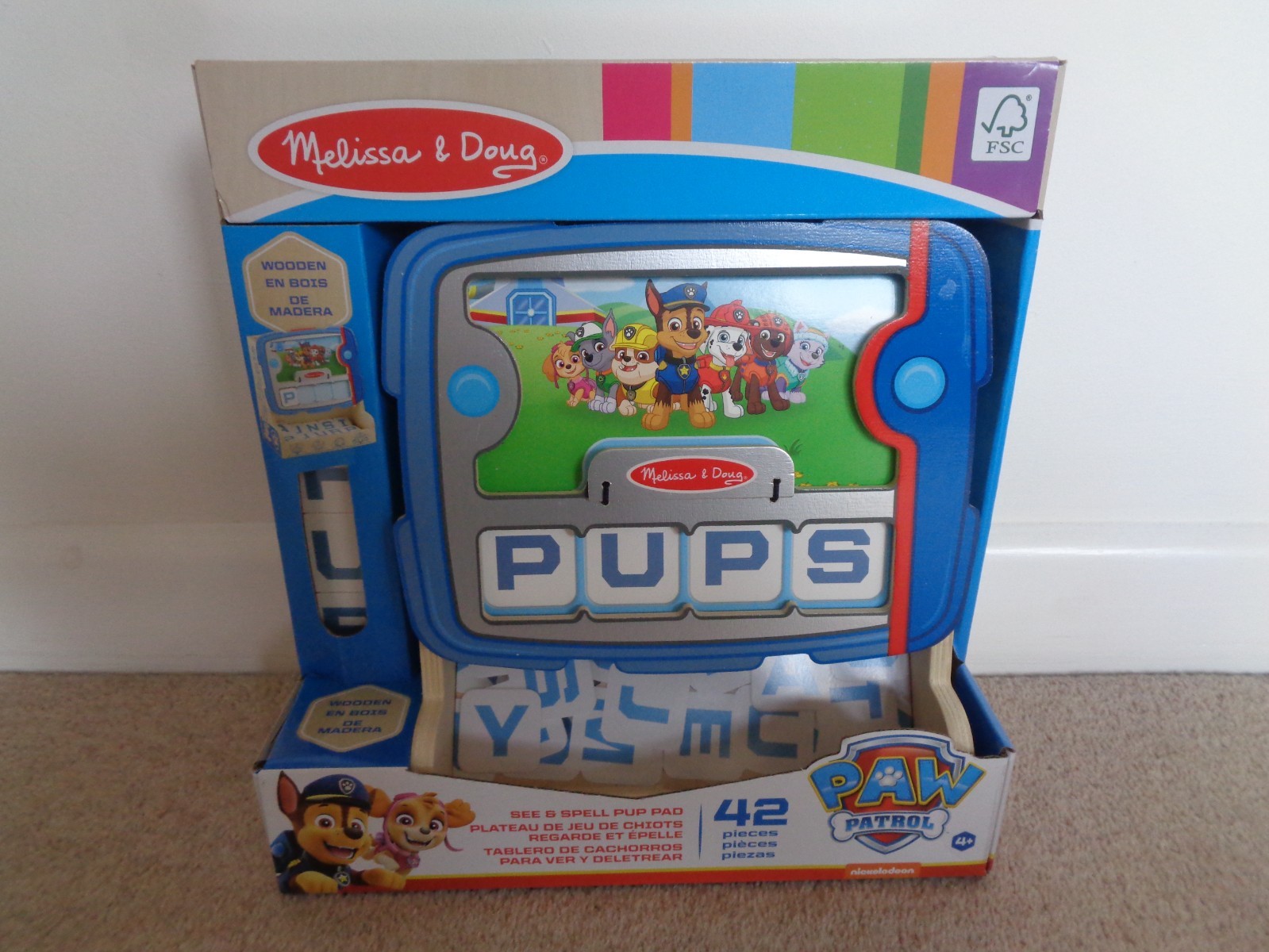 Melissa & Doug Paw Patrol See And Spell Pup Pad New