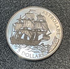 🇨🇰Silver Coin 1992 - Cook Islands Queen Elizabeth II - Excellent Condition⚓️🚢