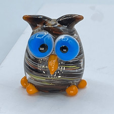 Art Glass big eyed tiny owl.