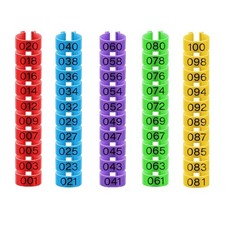 Chicken Identification Leg Bands Tags Clip On Leg Rings For Chicks,Ducks 100Pcs