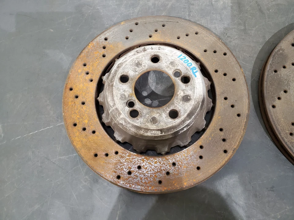 ✅ Par de rotores de disco de freno trasero izquierdo derecho 15-20 OEM BMW F87 F80 F82 M3 M4 49k Foto 3 de 4