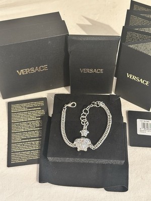 Versace La Medusa Silber Palladium Armband Brandneu in Box