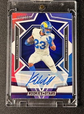 Panini 2023 Rookies & Stars Kyren Williams Rams Signatures Auto #61 /299