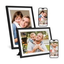 2 Pack Frameo 10.1 Inch WiFi Digital Picture Frame,64GB Large Storage,1280 x ...
