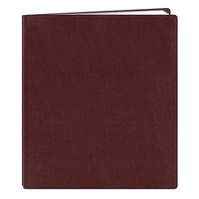 Pioneer Family Treasures Fabric Post Bound Album 12"X15" - Rich Bordeaux