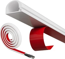 39”-197'' TV Cord Hider for Wall Mounted TV Adhesive Wall Cable Silicone Kit