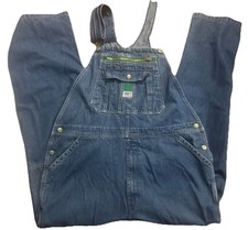 Liberty Overalls Mens 40x32 Bibs Workwear Carpenter Distressed Vintage Denim