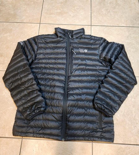 Mountain Hardwear Kaiser Jacket Mens Large Black Puffer Full Zip 800 Down