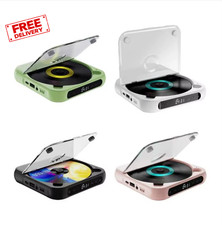 Bluetooth-Compatible CD Player LCD Screen Car CD Player A-B Repeat 1200 Mah Batt