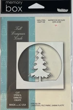 Memory Box Tall Evergreen Circle Cutting Die  Scrapbooking Cardmaking Craft Tool