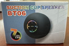 WIRELESS SPEAKER 7 PULSATING LED COLORS BUILT-IN MIC WHITE BTS-06
