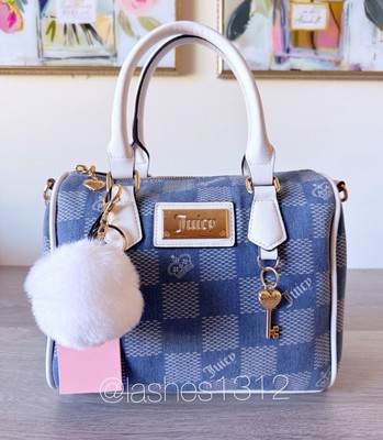 •Miss Independent• Juicy Couture Mini Backpack Blue Denim Checkered s-l400.jpg main image 2