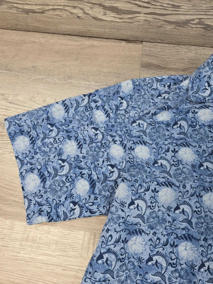 Trader Bay Men's Short Sleeve Button Down Tropical Hawaiian Camp Shirt Size XL  - Image 2 of 4