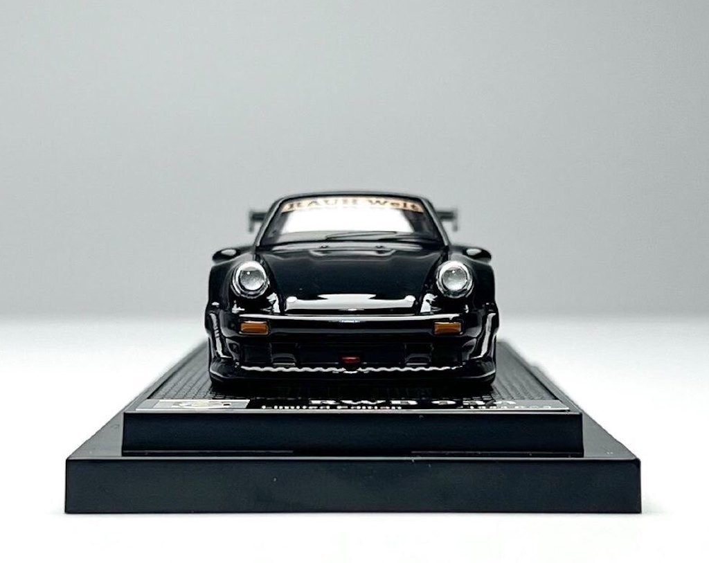 FG 1:64 Black RWB 930 Sports Full Open Model Diecast Collect Car