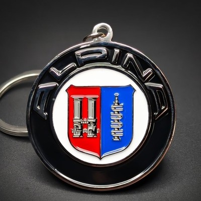 BMW Alpina Badge Keychain Metal Emblem M Performance M3 X5 GT B5 D3 BMW Gift