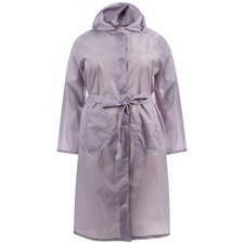i-Smalls Women's Lightweight Summer Shower Proof Rain Mac Coat with Hood & Belt